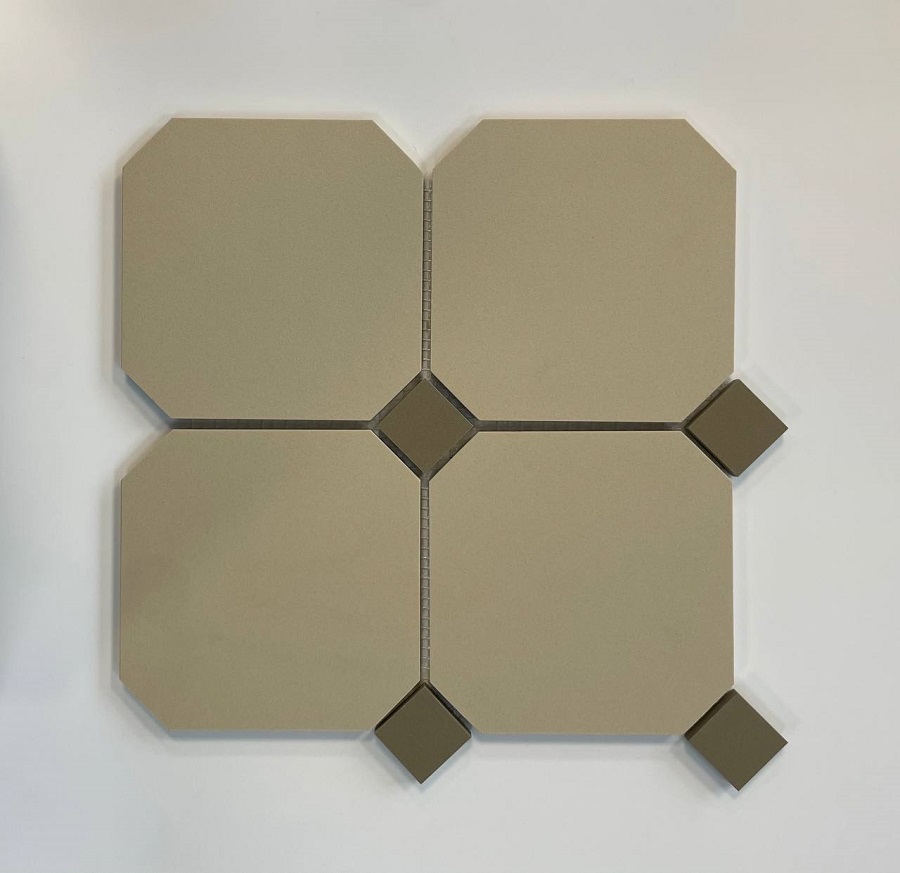 Керамогранит на сетке Original Style OCTAGON Beige and Brown сетка 30х30см