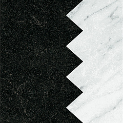Керамогранит 41zero42 DANDY Comb Black_White 18,6х18,6см