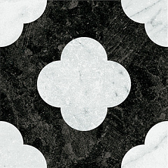 Керамогранит 41zero42 DANDY Pin Black_White 18,6х18,6см