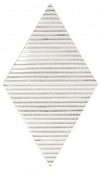 Декор керамическая плитка  Equipe RHOMBUS Bambu B&W 15,2x26,3см