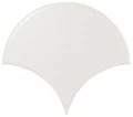21977 Керамическая плитка EQUIPE SCALE White Matt Fan 10,6x12см