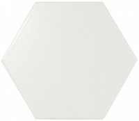 21767 Керамическая плитка EQUIPE SCALE Hexagon White Matt 10,7х12,4см
