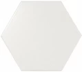 21767 Керамическая плитка EQUIPE SCALE Hexagon White Matt 10,7х12,4см