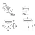 Раковина Керама Марацци PLAZA PLR.wb.60/SAN  60х38см