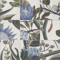 Керамогранит Mainzu BOTTEGA Decor Blue Leaves 20x20см