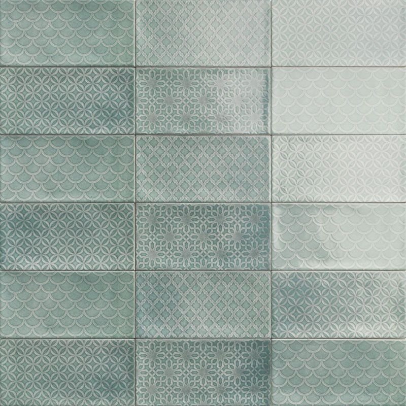 Керамическая плитка Mainzu CAMDEN Decor Emerald 10х20см