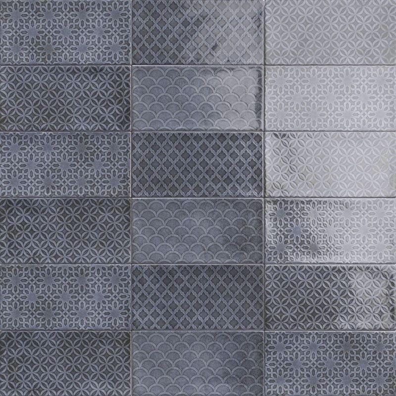 Керамическая плитка Mainzu CAMDEN Decor Azurro 10х20см