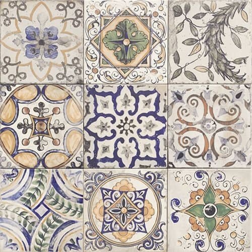 Керамогранит Mainzu MAIOLICA Pav. Centro Faenza Bianco 20х20см