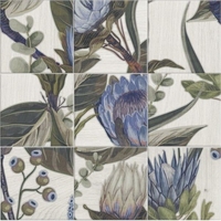 Керамогранит Mainzu MURALES Decor Mural Blu Leaves 20х20см