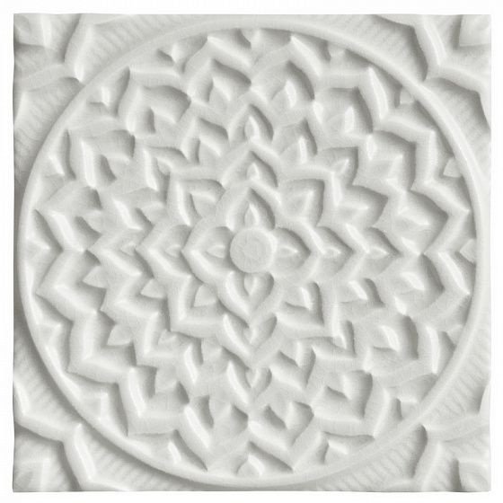 Керамическая плитка Adex EARTH Relieve Mandala Cosmos Gray 15х15см