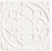 Керамическая плитка Adex EARTH Relieve Mandala Energy Navajo White 15х15см