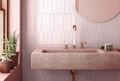 25823 Керамическая плитка для стен EQUIPE ARROW Blush Pink 5х25см