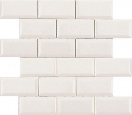 Керамическая мозаика  Adex MODERNISTA Biselado Pb C/C Blanco Enmallado 30,5х30,9см