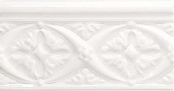 Бордюр Adex MODERNISTA Rilieve Bizantino C/C Blanco 7,5х15см