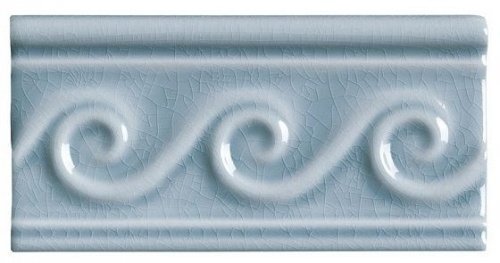 Бордюр Adex MODERNISTA Relieve Olas C/C Stellar Blue 7,5х15см