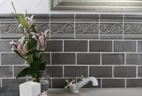 Керамическая плитка Adex NATURE Liso Charcoal 7,5х15см