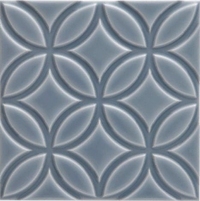 Керамическая плитка Adex NERI Relieve Botanical Storm Blue 15х15см