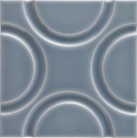 Керамическая плитка Adex NERI Relieve Geo Storm Blue 15х15см