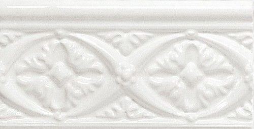 Бордюр Adex NERI Relieve Bizantino Blanco Z 7,5х15см