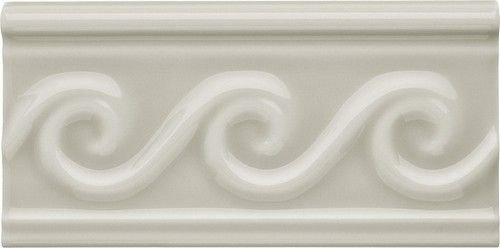 Бордюр Adex NERI Relieve Olas PB  Silver Mist 7,5х15см