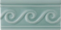 Бордюр Adex NERI Relieve Olas PB Sea Green 7,5х15см