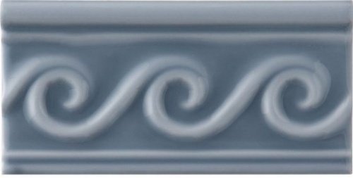 Бордюр Adex NERI Relieve Olas PB Storm Blue 7,5х15см