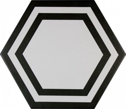 Керамогранит Adex PAVIMENTO Hexagono Deco Black 20х23см