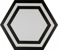 Керамогранит Adex PAVIMENTO Hexagono Deco Black 20х23см