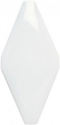 Керамическая плитка Adex ROMBOS Rombo Acolchado Blanco Z 10х20см