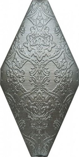 Керамическая плитка Adex ROMBOS Rombo Acolchado Textil Grafito 10х20см
