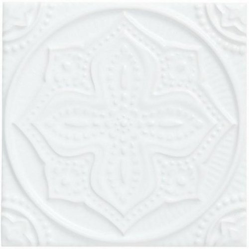 Керамическая плитка Adex STUDIO Relieve Mandala Planet Snow Cap 14,8х14,8см