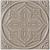 Керамическая плитка Adex STUDIO Relieve Mandala Planet Silver Sands 14,8х14,8см