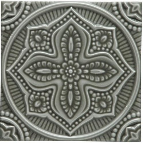 Керамическая плитка Adex STUDIO Relieve Mandala Planet Eucalyptus 14,8х14,8см