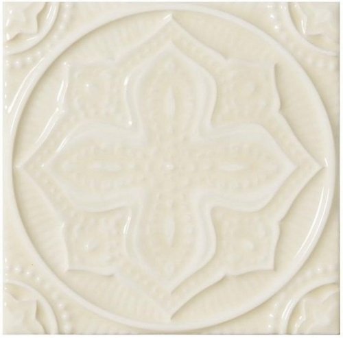 Керамическая плитка Adex STUDIO Relieve Mandala Planet Almond 14,8х14,8см