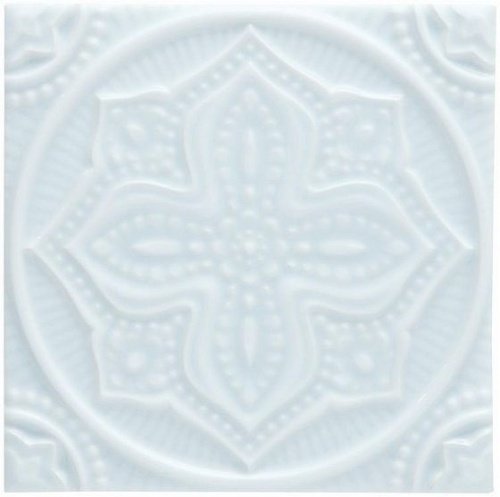 Керамическая плитка Adex STUDIO Relieve Mandala Planet Ice Blue 14,8х14,8см