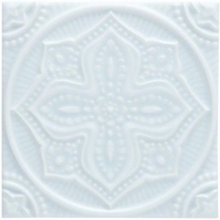 Керамическая плитка Adex STUDIO Relieve Mandala Planet Ice Blue 14,8х14,8см