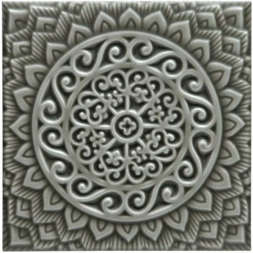 Керамическая плитка Adex STUDIO Relieve Mandala Universe Eucalyptus 14,8х14,8см