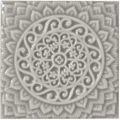 Керамическая плитка Adex STUDIO Relieve Mandala Universe Graystone 14,8х14,8см