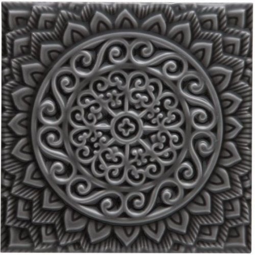 Керамическая плитка Adex STUDIO Relieve Mandala Universe Volcanico 14,8х14,8см