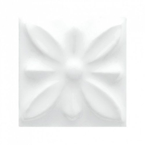 Вставка Adex STUDIO Relieve Flor № 1 Snow Cap 3х3см