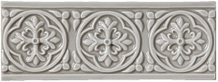 Бордюр Adex STUDIO Relieve Palm Beach Graystone 7,5х19,8см