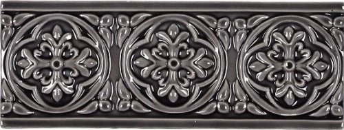 Бордюр Adex STUDIO Relieve Palm Beach Volcanico 7,5х19,8см