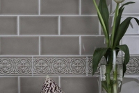 Бордюр Adex STUDIO Relieve Palm Beach Volcanico 7,5х19,8см