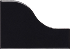 Керамическая плитка Equipe CURVE Black Gloss 8,3х12см