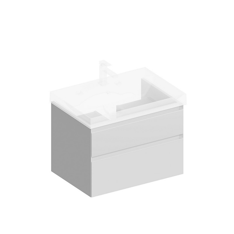 Тумба подвесная Керама Марацци CUBO CUB.60.2/WHT.M белая матовая 56,8х47см