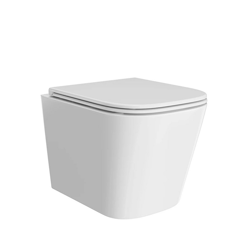 Унитаз подвесной с сиденьем Керама Марацци Cubo CU.wc.02 белый глянцевый