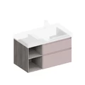 Тумба подвесная Керама Марацци CUBO CUB.90Rh/MAL мальва матовая-древесная 87,8х47см