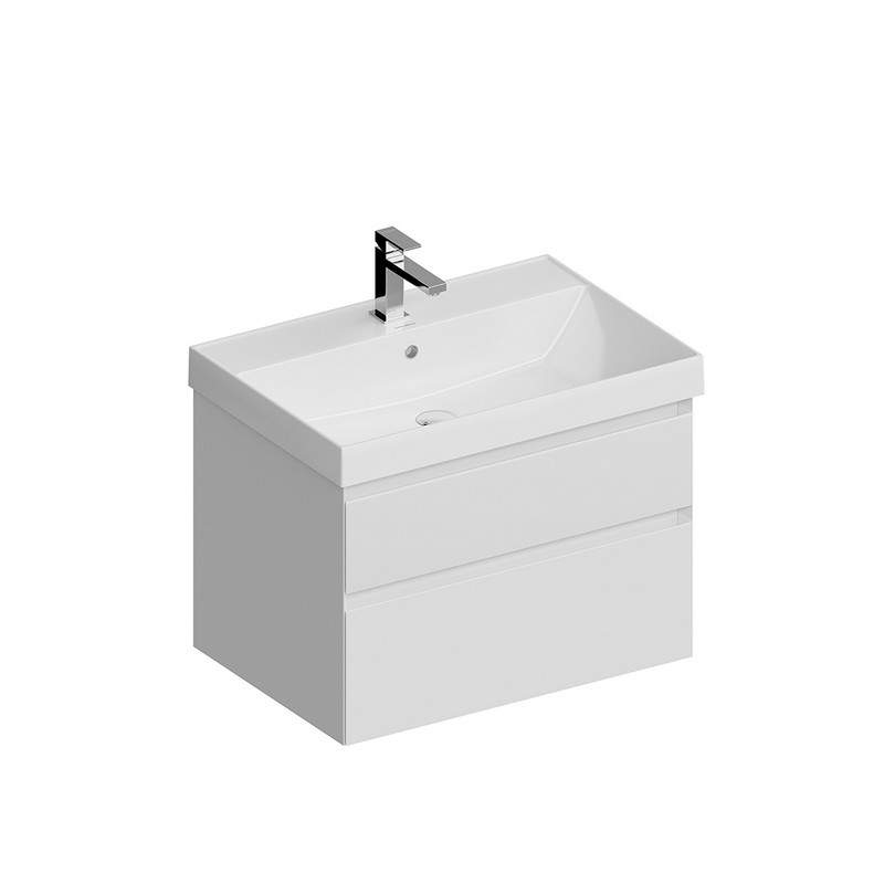 Тумба подвесная Керама Марацци CUBO CUB.70.2/WHT.M белая матовая 67,8х47см