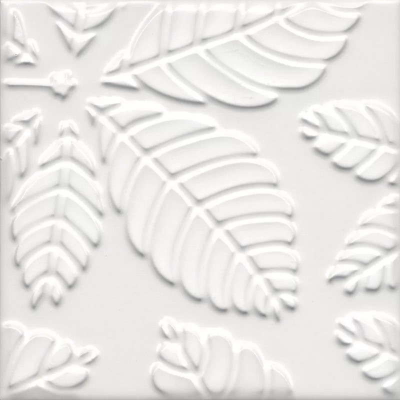 Декор Kerama Marazzi АГДАЛЬ KMD2SFB001BN 1 белый матовый структура 15x15см