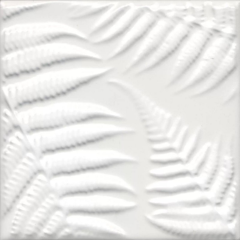 Декор Kerama Marazzi АГДАЛЬ KMD2SFD001BN 3 белый матовый структура 15x15см